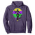 Funny Mardi Gras Rougarou Hoodie Beads Carnival Cryptids Of Louisiana TS11 Purple Print Your Wear