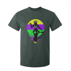 Funny Mardi Gras Rougarou T Shirt For Kid Beads Carnival Cryptids Of Louisiana TS11 Dark Forest Green Print Your Wear