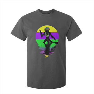 Funny Mardi Gras Rougarou T Shirt For Kid Beads Carnival Cryptids Of Louisiana TS11 Dark Heather Print Your Wear