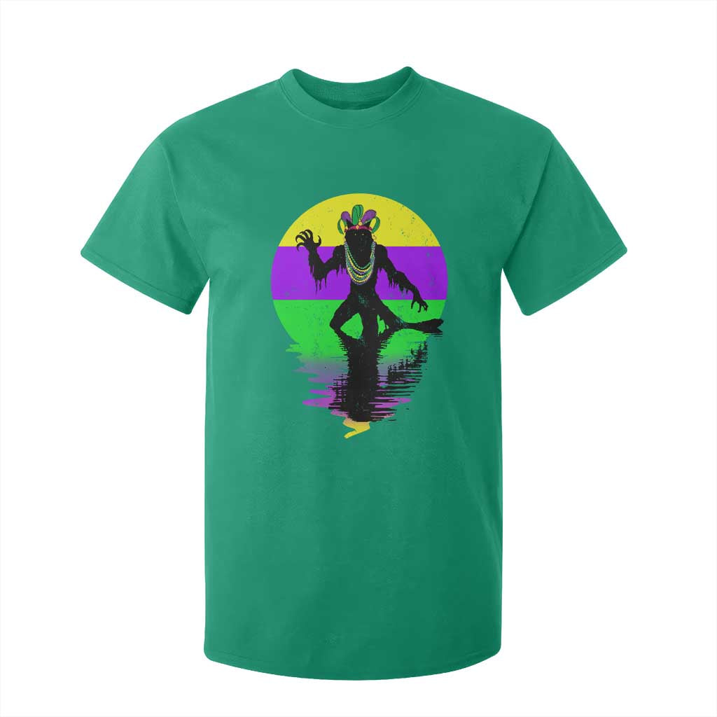 Funny Mardi Gras Rougarou T Shirt For Kid Beads Carnival Cryptids Of Louisiana TS11 Irish Green Print Your Wear