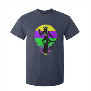 Funny Mardi Gras Rougarou T Shirt For Kid Beads Carnival Cryptids Of Louisiana TS11 Navy Print Your Wear
