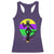 Funny Mardi Gras Rougarou Racerback Tank Top Beads Carnival Cryptids Of Louisiana TS11 Purple Print Your Wear