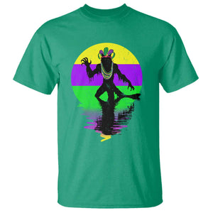 Funny Mardi Gras Rougarou T Shirt Beads Carnival Cryptids Of Louisiana TS11 Irish Green Print Your Wear