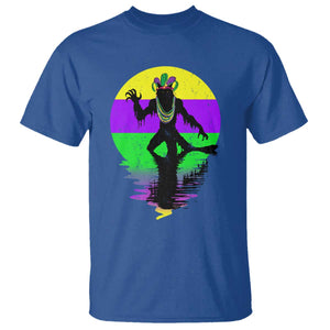 Funny Mardi Gras Rougarou T Shirt Beads Carnival Cryptids Of Louisiana TS11 Royal Blue Print Your Wear