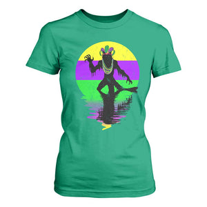Funny Mardi Gras Rougarou T Shirt For Women Beads Carnival Cryptids Of Louisiana TS11 Irish Green Print Your Wear