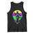 Funny Mardi Gras Rougarou Tank Top Beads Carnival Cryptids Of Louisiana TS11 Black Print Your Wear