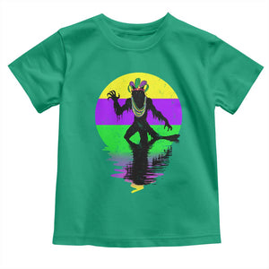 Funny Mardi Gras Rougarou Toddler T Shirt Beads Carnival Cryptids Of Louisiana TS11 Irish Green Print Your Wear