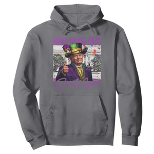 Funny Trump Mardi Gras Hoodie Make Mardi Gras Great Again White House Parade TS11 Charcoal Print Your Wear