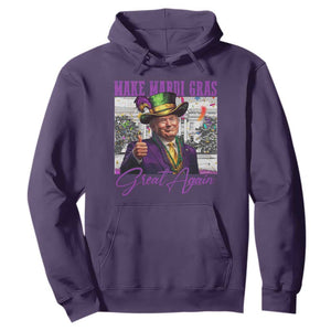 Funny Trump Mardi Gras Hoodie Make Mardi Gras Great Again White House Parade TS11 Purple Print Your Wear