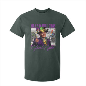 Funny Trump Mardi Gras T Shirt For Kid Make Mardi Gras Great Again White House Parade TS11 Dark Forest Green Print Your Wear