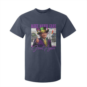 Funny Trump Mardi Gras T Shirt For Kid Make Mardi Gras Great Again White House Parade TS11 Navy Print Your Wear