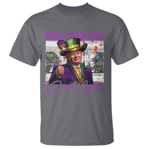 Funny Trump Mardi Gras T Shirt Make Mardi Gras Great Again White House Parade TS11 Charcoal Print Your Wear