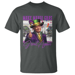 Funny Trump Mardi Gras T Shirt Make Mardi Gras Great Again White House Parade TS11 Dark Heather Print Your Wear