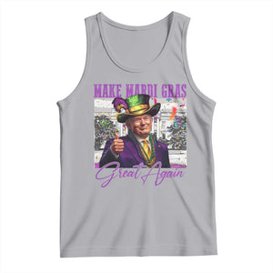 Funny Trump Mardi Gras Tank Top Make Mardi Gras Great Again White House Parade TS11 Athletic Heather Print Your Wear