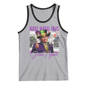 Funny Trump Mardi Gras Tank Top Make Mardi Gras Great Again White House Parade TS11 Athletic Heather Black Print Your Wear