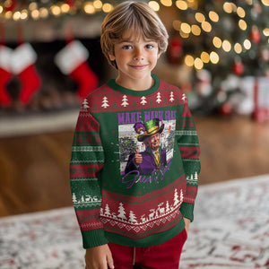 Funny Trump Mardi Gras Knit Sweatshirt Make Mardi Gras Great Again White House Parade TS11 Christmas Print Your Wear