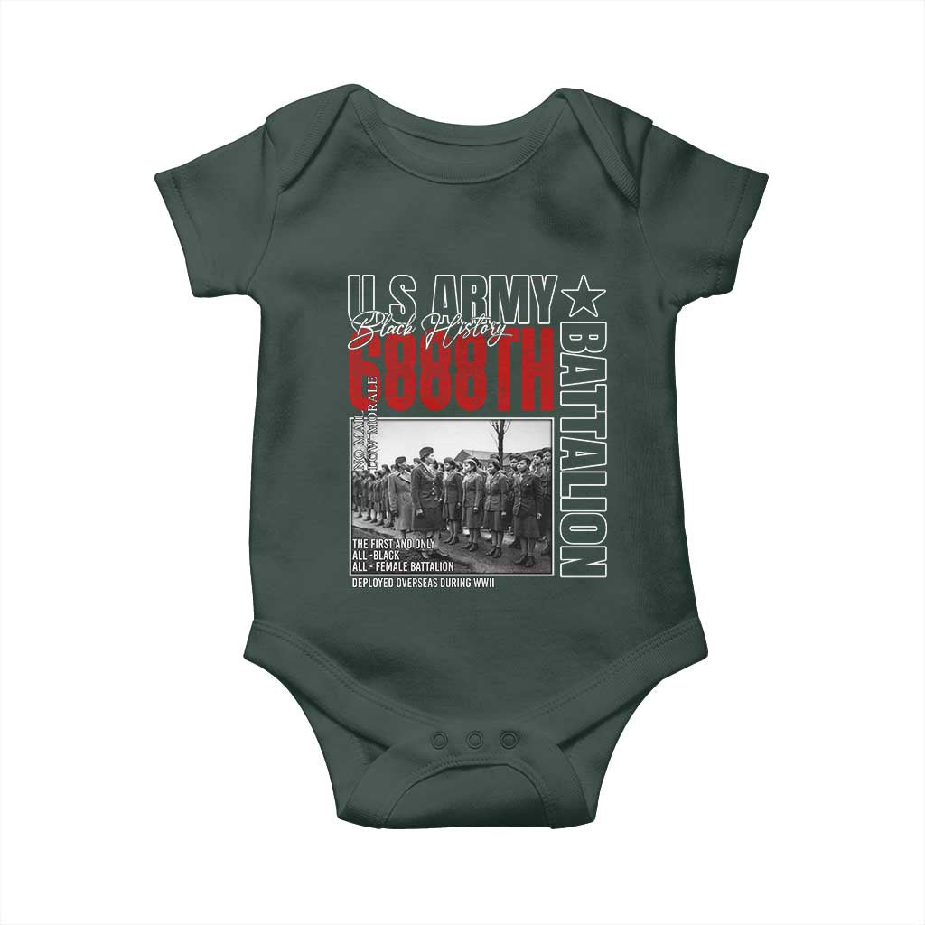 6888th Battalion Baby Onesie The First And Only All Black Female Battalion Black History Month TS11 Print Your Wear