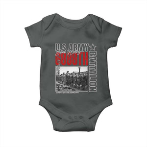 6888th Battalion Baby Onesie The First And Only All Black Female Battalion Black History Month TS11 Dark Heather Print Your Wear