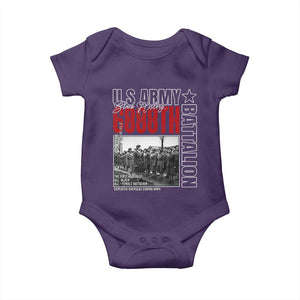 6888th Battalion Baby Onesie The First And Only All Black Female Battalion Black History Month TS11 Purple Print Your Wear