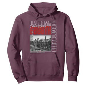 6888th Battalion Hoodie The First And Only All Black Female Battalion Black History Month TS11 Maroon Print Your Wear