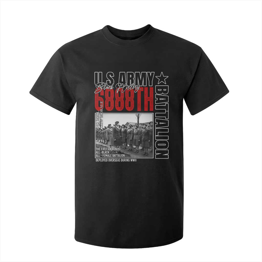 6888th Battalion T Shirt For Kid The First And Only All Black Female Battalion Black History Month TS11 Black Print Your Wear