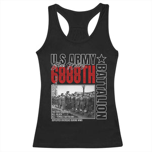 6888th Battalion Racerback Tank Top The First And Only All Black Female Battalion Black History Month TS11 Black Print Your Wear