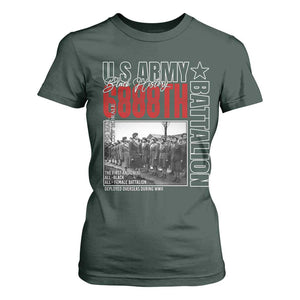 6888th Battalion T Shirt For Women The First And Only All Black Female Battalion Black History Month TS11 Dark Forest Green Print Your Wear