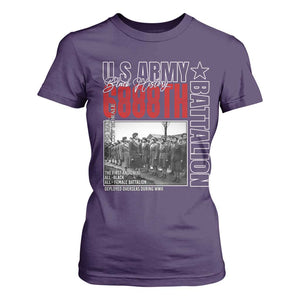 6888th Battalion T Shirt For Women The First And Only All Black Female Battalion Black History Month TS11 Purple Print Your Wear