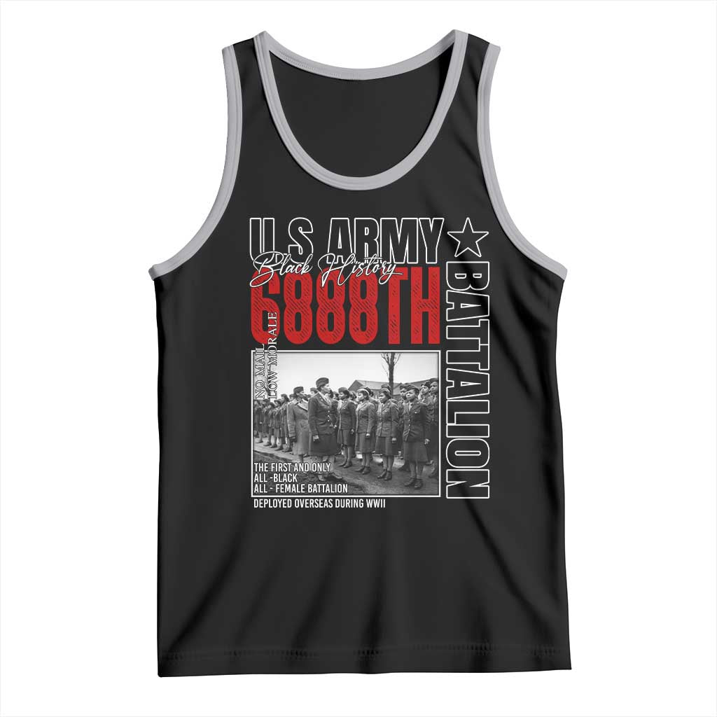6888th Battalion Tank Top The First And Only All Black Female Battalion Black History Month TS11 Black Athletic Heather Print Your Wear