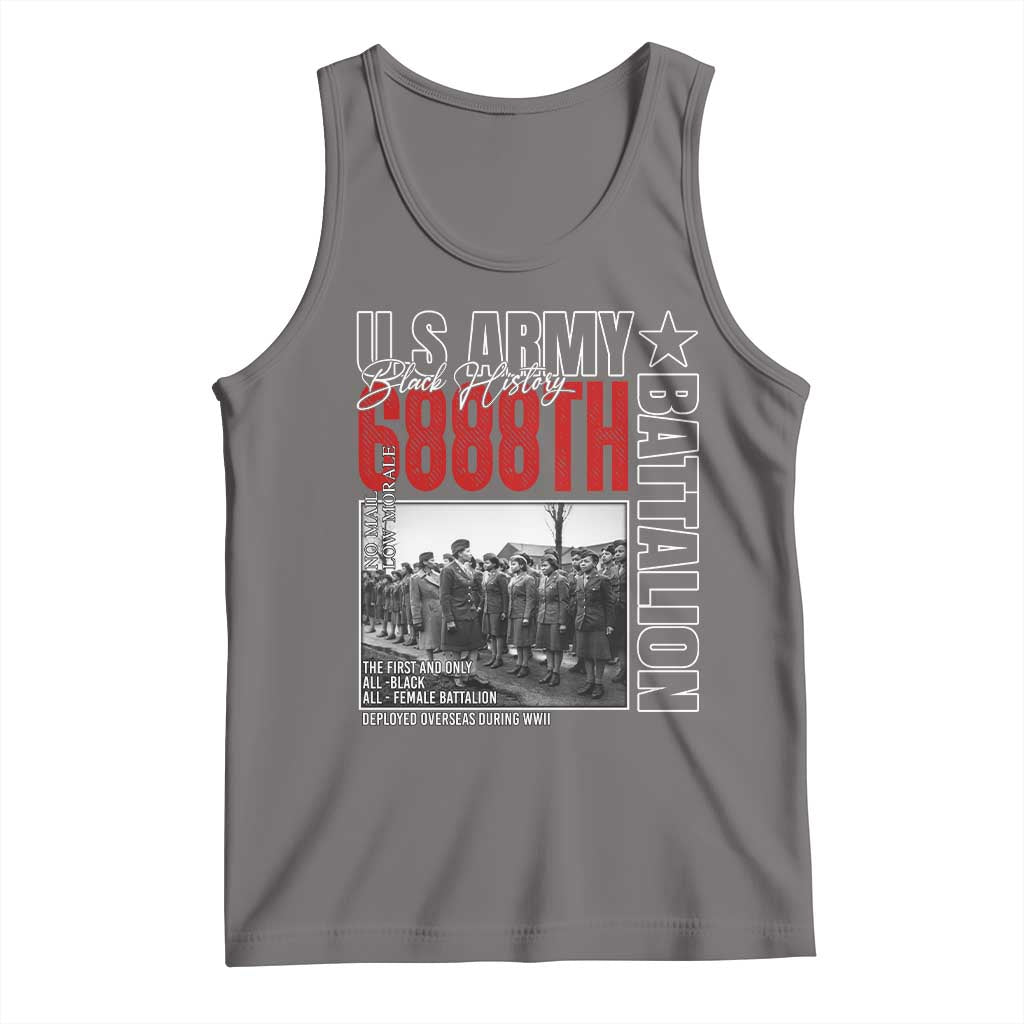 6888th Battalion Tank Top The First And Only All Black Female Battalion Black History Month TS11 Deep Heather Print Your Wear