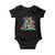 Funny Mardi Gras In Alabama AL Baby Onesie Moon Pie Jester Hat TS11 Black Print Your Wear