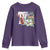 Funny Mardi Gras Louisiana Youth Sweatshirt I Just Want To Be Loved Bayou Crawfish Beads TS11 Purple Print Your Wear