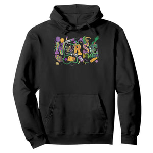 Funny Mardi Gras Nurse Krewe Healthcare Hoodie TS11 Black Print Your Wear