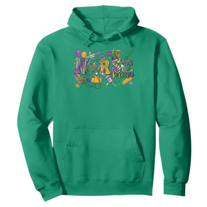 Funny Mardi Gras Nurse Krewe Healthcare Hoodie TS11 Irish Green Print Your Wear