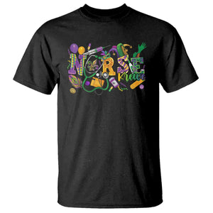 Funny Mardi Gras Nurse Krewe Healthcare T Shirt TS11 Black Print Your Wear