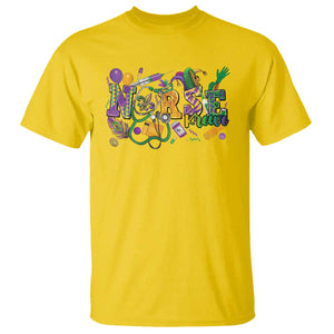 Funny Mardi Gras Nurse Krewe Healthcare T Shirt TS11 Daisy Print Your Wear
