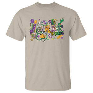 Funny Mardi Gras Nurse Krewe Healthcare T Shirt TS11 Sand Print Your Wear