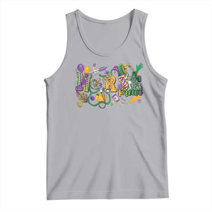 Funny Mardi Gras Nurse Krewe Healthcare Tank Top TS11 Athletic Heather Print Your Wear