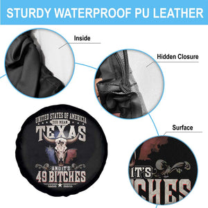 Funny Texan Spare Tire Cover United States Of America You Mean Texas And It's 49 Bitches TS11 Print Your Wear