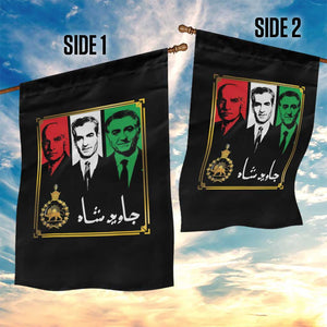 Pahlavi Kings of Iran Garden Flag Javid Shah Long live the King TS11 Print Your Wear