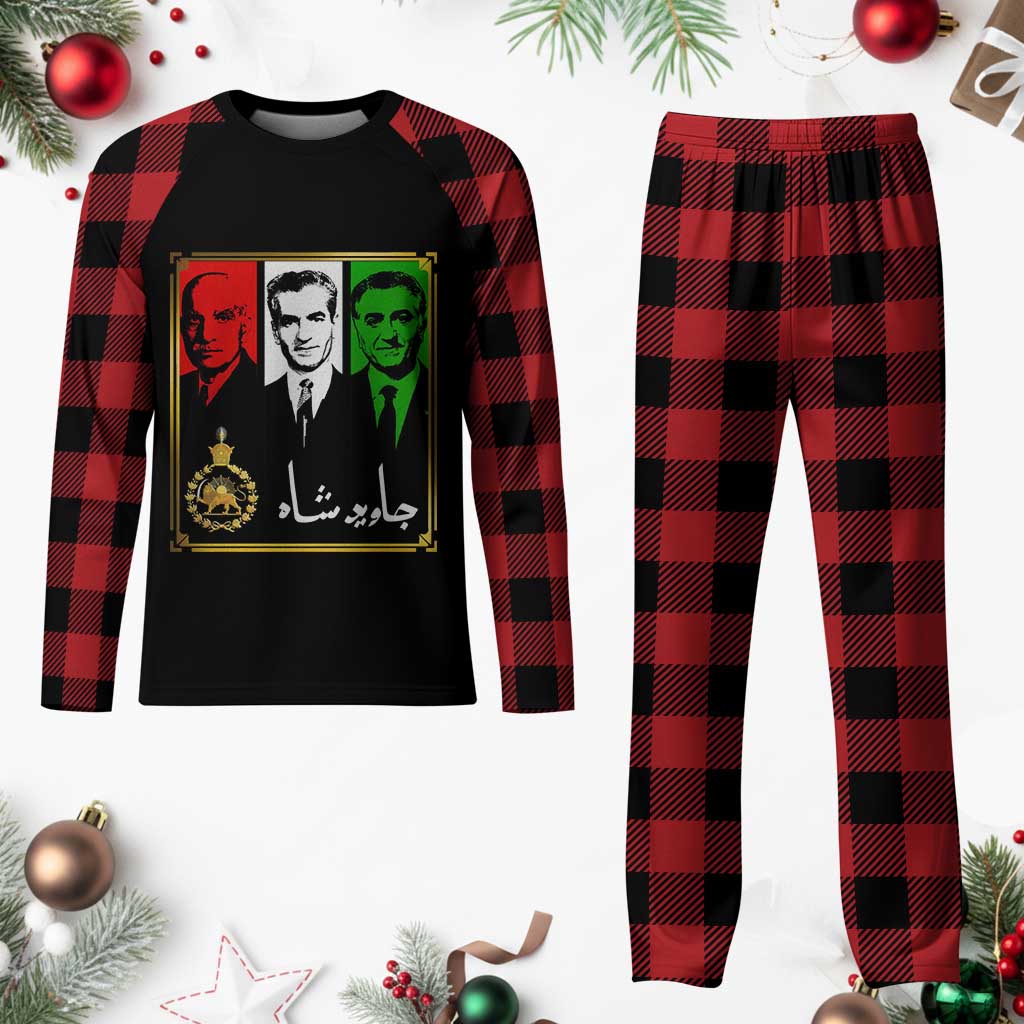 Pahlavi Kings of Iran Plaid Pajama Set Javid Shah Long live the King TS11 Buffalo Plaid Print Your Wear