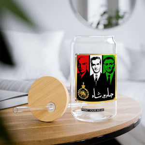 Pahlavi Kings of Iran Glass Can Javid Shah Long live the King TS11 Print Your Wear