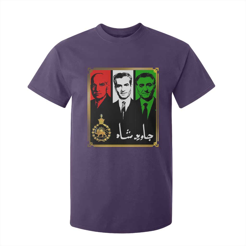 Pahlavi Kings of Iran T Shirt For Kid Javid Shah Long live the King TS11 Purple Print Your Wear