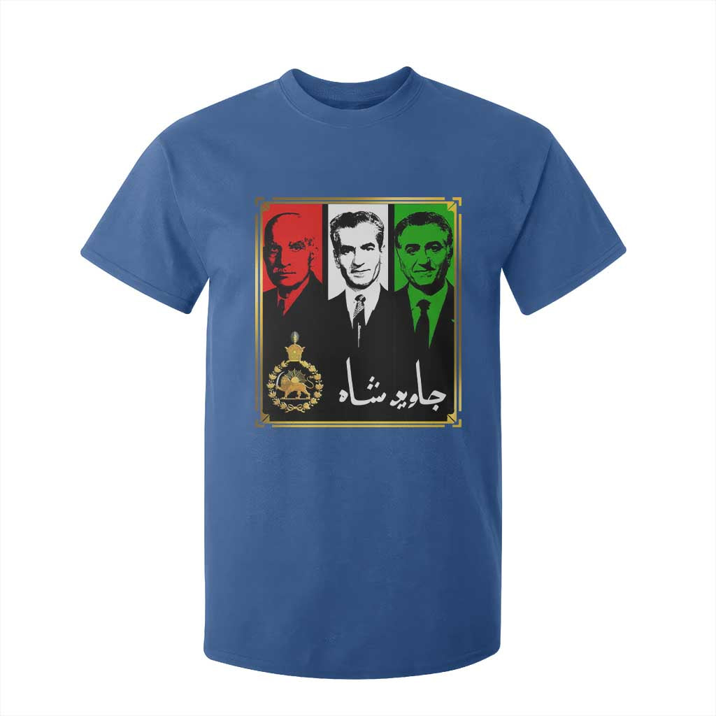 Pahlavi Kings of Iran T Shirt For Kid Javid Shah Long live the King TS11 Royal Blue Print Your Wear