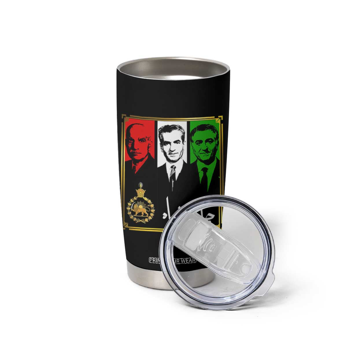 Pahlavi Kings of Iran Tumbler Cup Javid Shah Long live the King TS11 Print Your Wear
