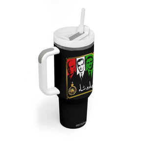 Pahlavi Kings of Iran Tumbler With Handle Javid Shah Long live the King TS11 Print Your Wear