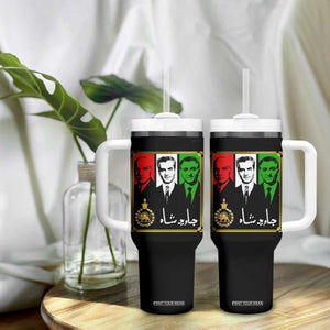 Pahlavi Kings of Iran Tumbler With Handle Javid Shah Long live the King TS11 Print Your Wear