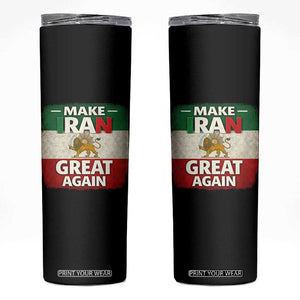 Make Iran Great Again Skinny Tumbler MIGA Vintage Persian Lion Flag TS11 Black Print Your Wear