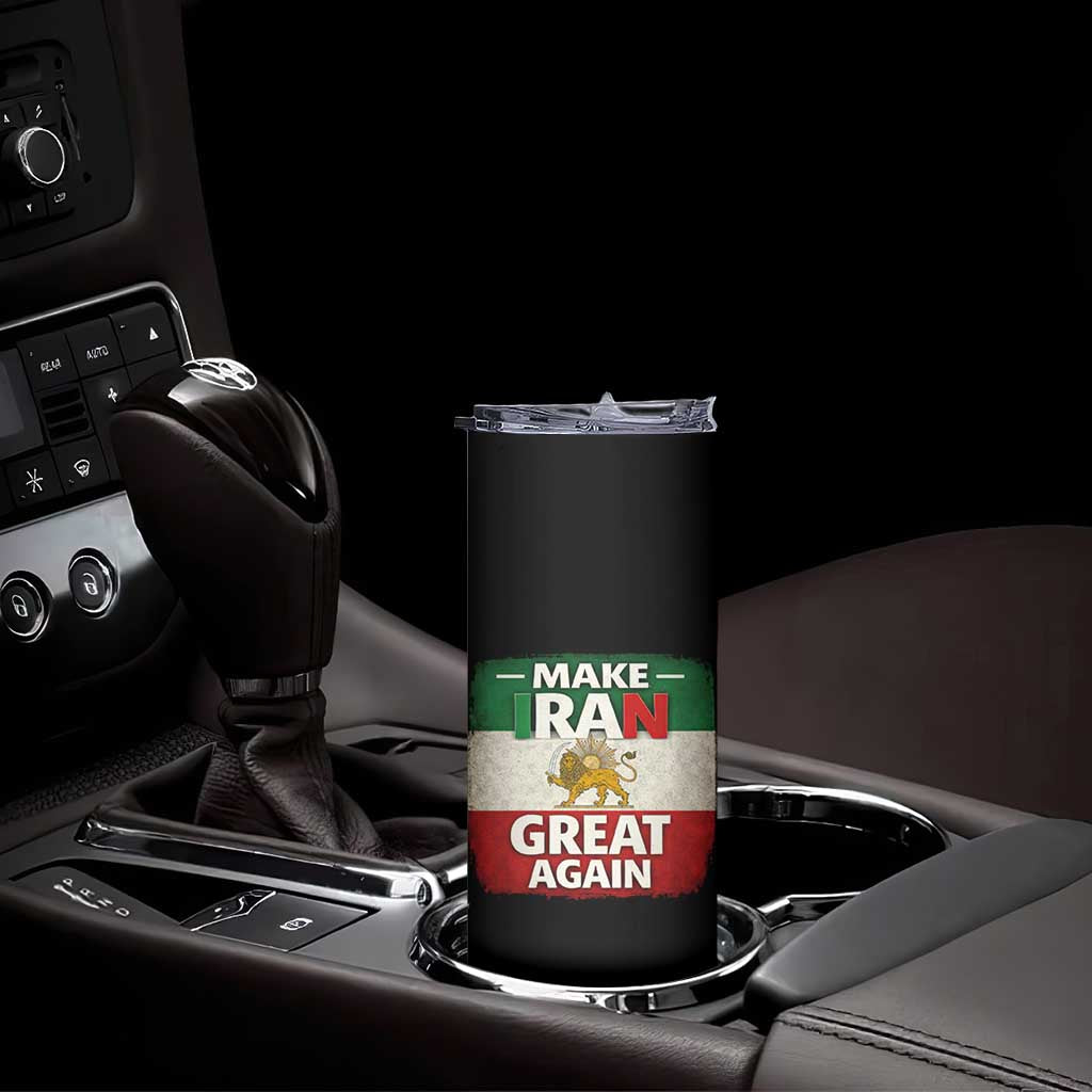 Make Iran Great Again Skinny Tumbler MIGA Vintage Persian Lion Flag TS11 Print Your Wear