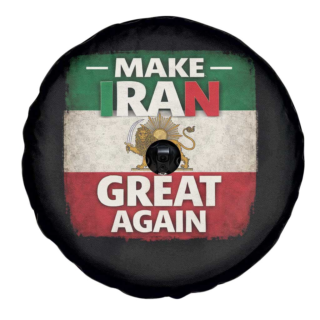 Make Iran Great Again Spare Tire Cover MIGA Vintage Persian Lion Flag TS11 Print Your Wear